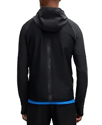 Boss by Hugo Men's Logo Detail Active-Stretch Zip-Up Hoodie