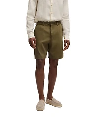 Boss by Hugo Men's Linen Blend Drawstring Formal Shorts