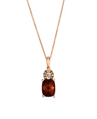 Le Vian Garnet (2.80 ct. t.w.), Vanilla and Chocolate Diamond Pendant Necklace (0.12 ct. t.w.) in 14k Strawberry Gold