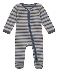 Calvin Klein Baby Boys Zip-Front Footed Coverall