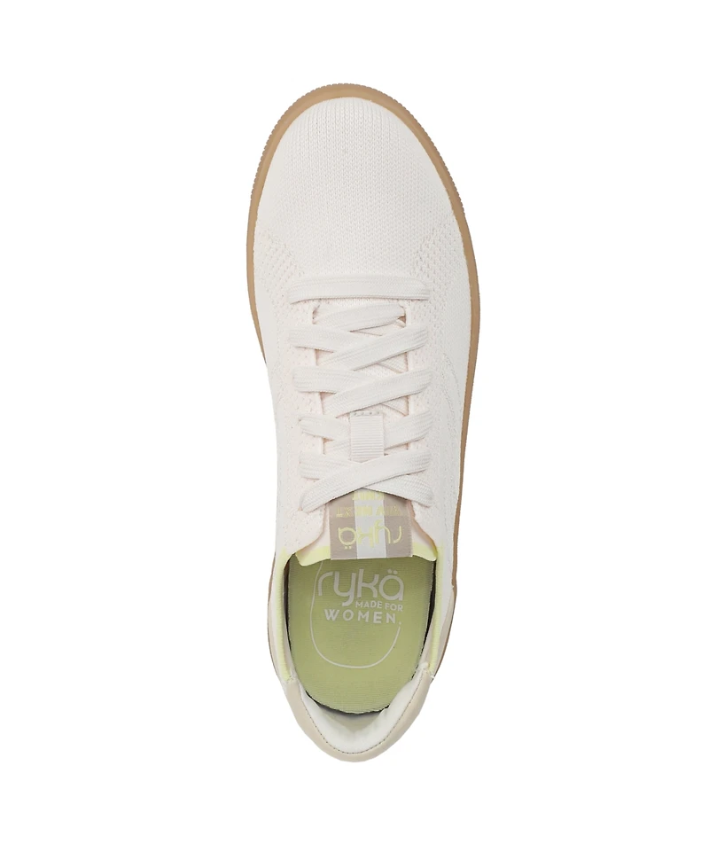 Ryka Women's Viv Next Knit Court Inspired Lace Up Sneakers