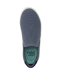 Ryka Women's Viv Ease Knit Court Inspired Slip On Sneakers