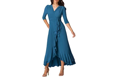 Kiyonna Women's Veronica Ruffle Evening Gown