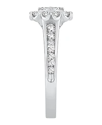 Macy's Diamond Square Cluster Ring (1-1/4 ct. t.w.) in 14K White Gold