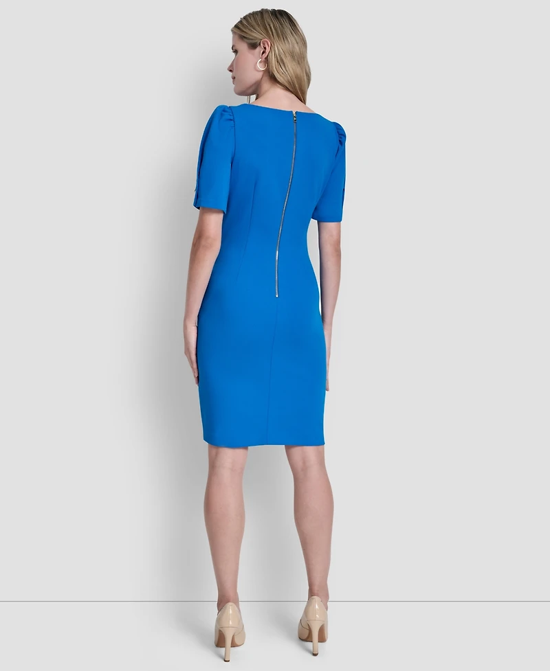 Dkny Women's Short Sleeve Sheath Dress