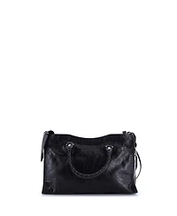 Pre-Owned Balenciaga Small Logo Strap City Classic Studs Bag Leather