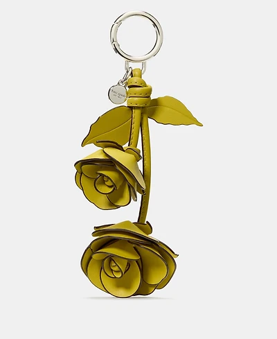 kate spade new york Smooth Leather Stacked Rose Bag Charm