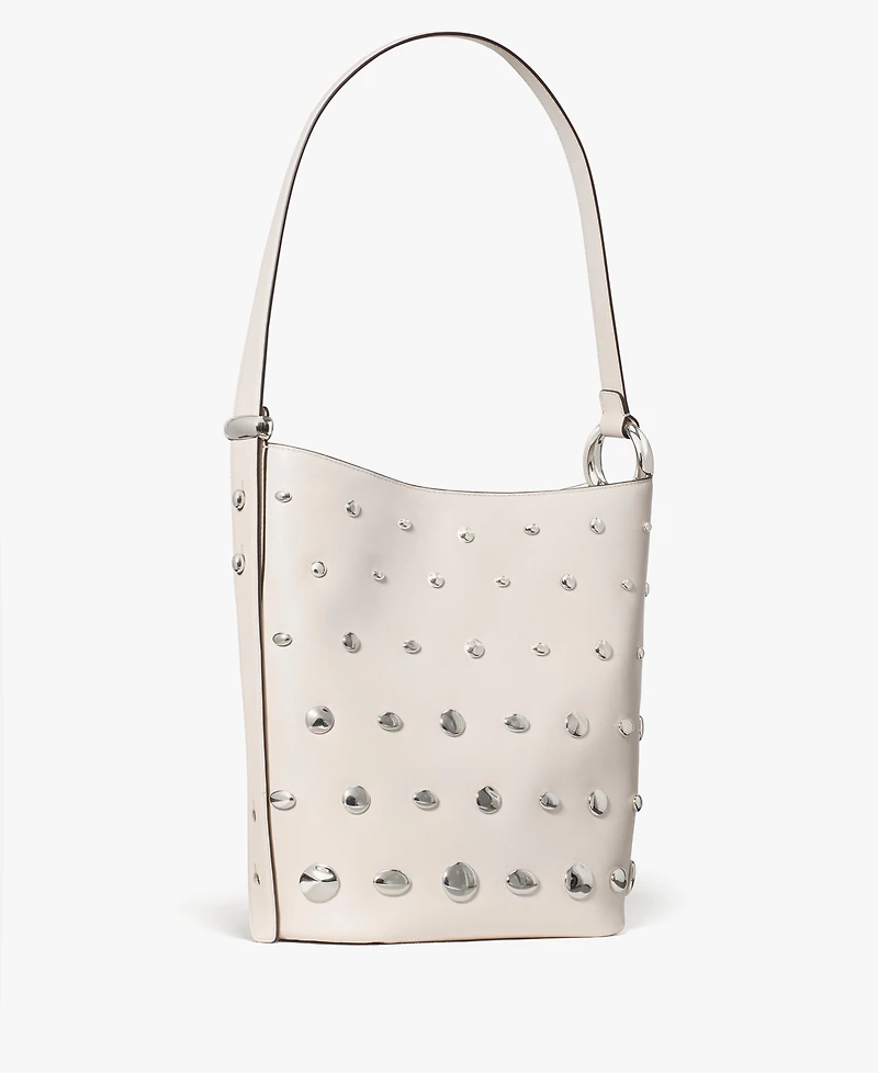 kate spade new york Halo Studded Fine Grain Leather Bucket Bag