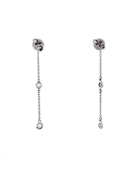 Pre-Owned Tiffany & Co Elsa Peretti Diamonds By The Yard 3 Stone Drop Earrings