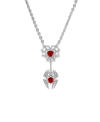 Girls Crew Marvel's Spider-Man Crystal Web of Love Necklace