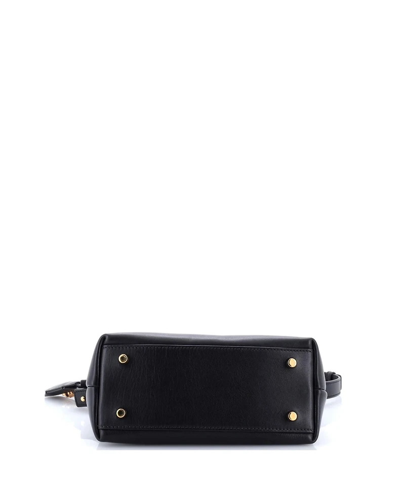 Pre-Owned Versace Tag Hobo Leather