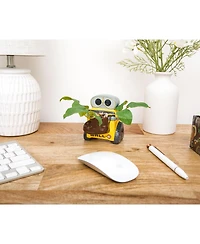 Silver Buffalo Disney Pixar Wall-e 4-Inch Ceramic Mini Planter With Artificial Succulent | Cute Small Flower Pot, Faux Indoor Plant For Desk Shelf