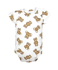 Hudson Baby Girls Cotton Layette Set, Pink Snuggle Bear, 9-12 Months