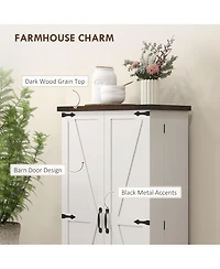 Homcom Kitchen Pantry Cabinet with Sensing Led Light Storage Cabinet