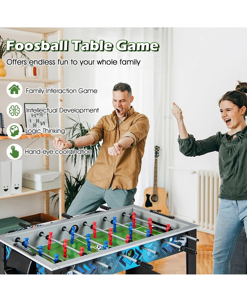 Sugift Stable Soccer Table Game with 2 Footballs for All Ages