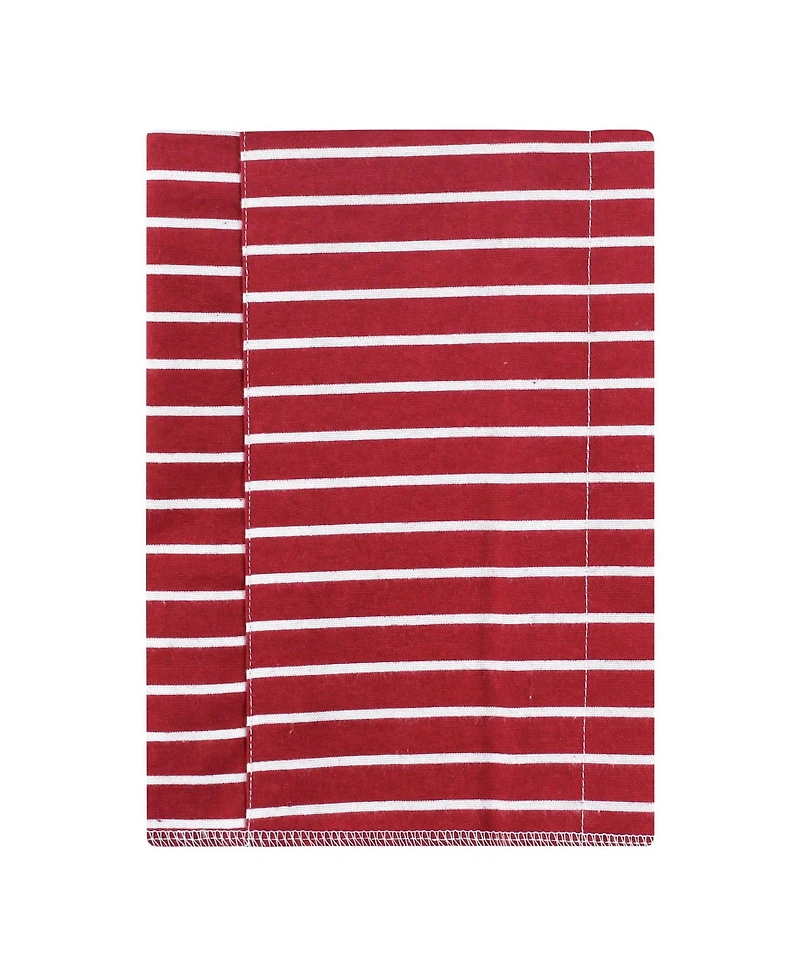 Hudson Baby Infant Boys Cotton Flannel Burp Cloths -Pack, Fire Truck