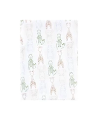 Hudson Baby Cotton Flannel Burp Cloths 12-Pack Bundle, Modern Safari Friends, One Size