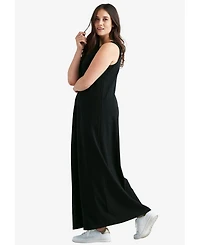 ellos Plus Sleeveless Knit Maxi Dress