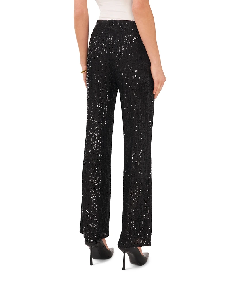 Vince Camuto Women's Pull-On Sequin Flare Pants