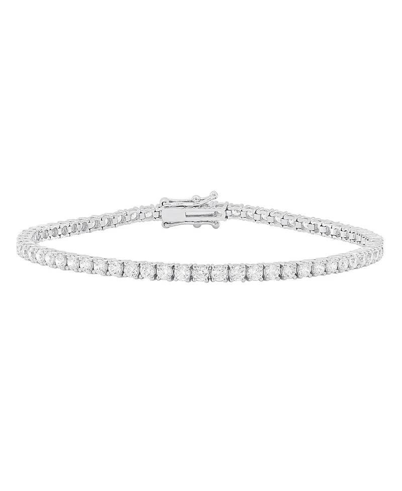 Macy's Diamond Four Prong Tennis Bracelet (4 ct. t.w.) in 14K White Gold