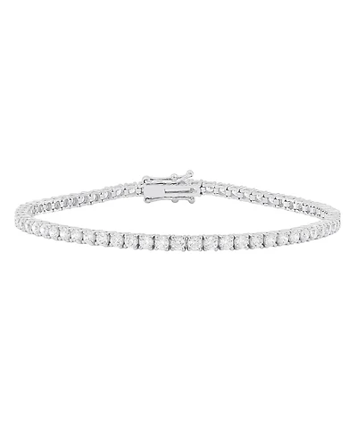 Macy's Diamond Four Prong Tennis Bracelet (4 ct. t.w.) in 14K White Gold
