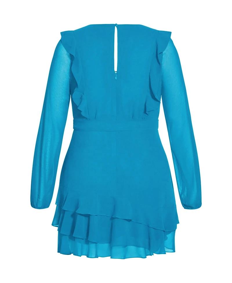 City Chic Plus Pretty Ruffle Dress