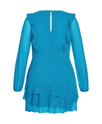 City Chic Plus Pretty Ruffle Dress