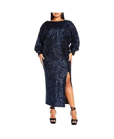 City Chic Women's Tilly Sequin Dress