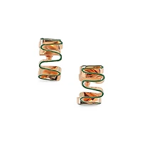 Women's The Enamel-Coil Hoop Earrings