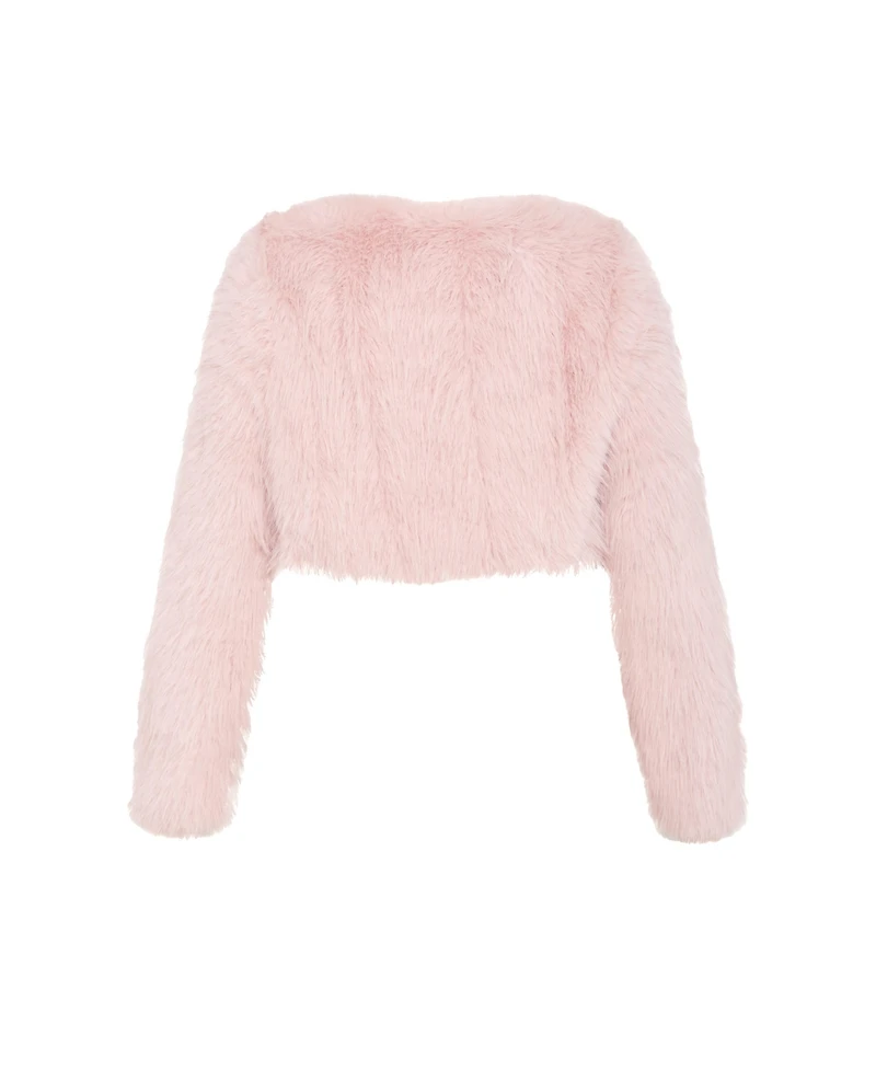 City Chic Women's Angelica Faux Fur Crop Jacket
