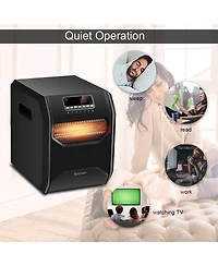 Sugift 12 H Timer Led Remote Control Portable Electric Space Heater