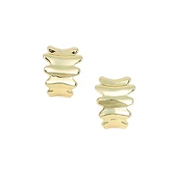 Women's The Ripple Hoop Earrings - California Gold