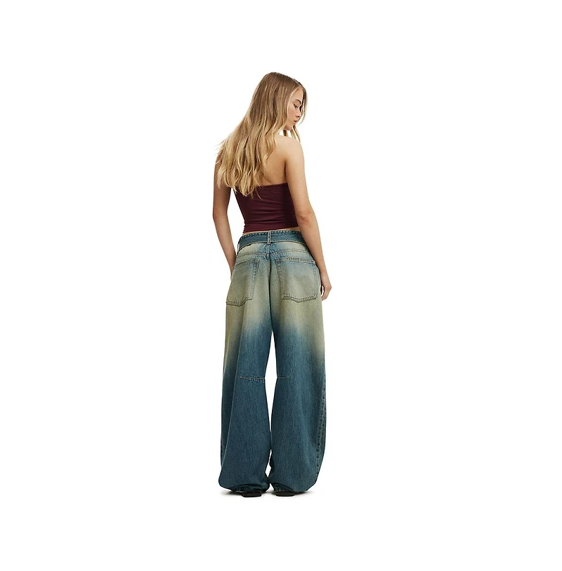 Cotton On Women's Low Barrel Jean