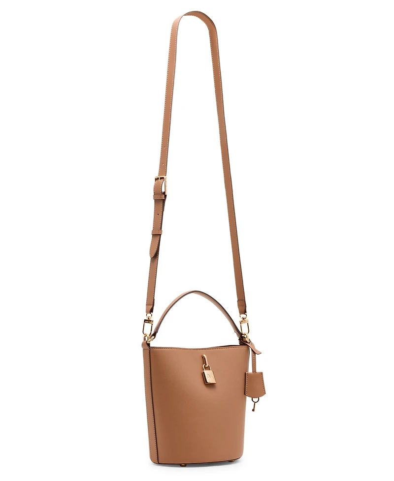 Anne Klein Small Lock Bucket with Convertible Strap