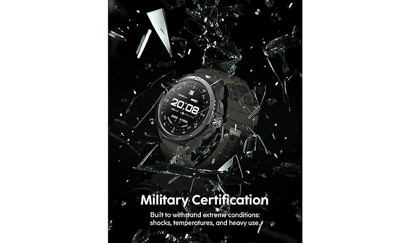 Cubitt Terra Rugged Smartwatch with Dual-Band Gps (L1+L5), 1.48 Amoled