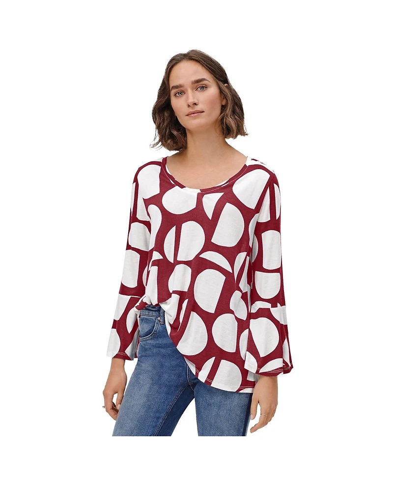 ellos Women's Bell Sleeve A-Line Knit Tunic