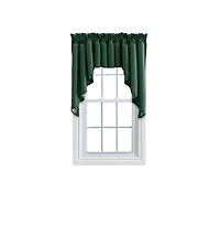 Ellis Stacey 3"Rod Pocket High Quality Fabric Solid Color Window Lined Swag Set 126"x36" Harvest
