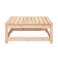 vidaXL Patio Footstool 27.6"x27.6"x11.8" Solid Pinewood