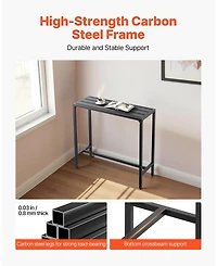 Slickblue Weather-Resistant Bar Table with Waterproof Surface Outdoor