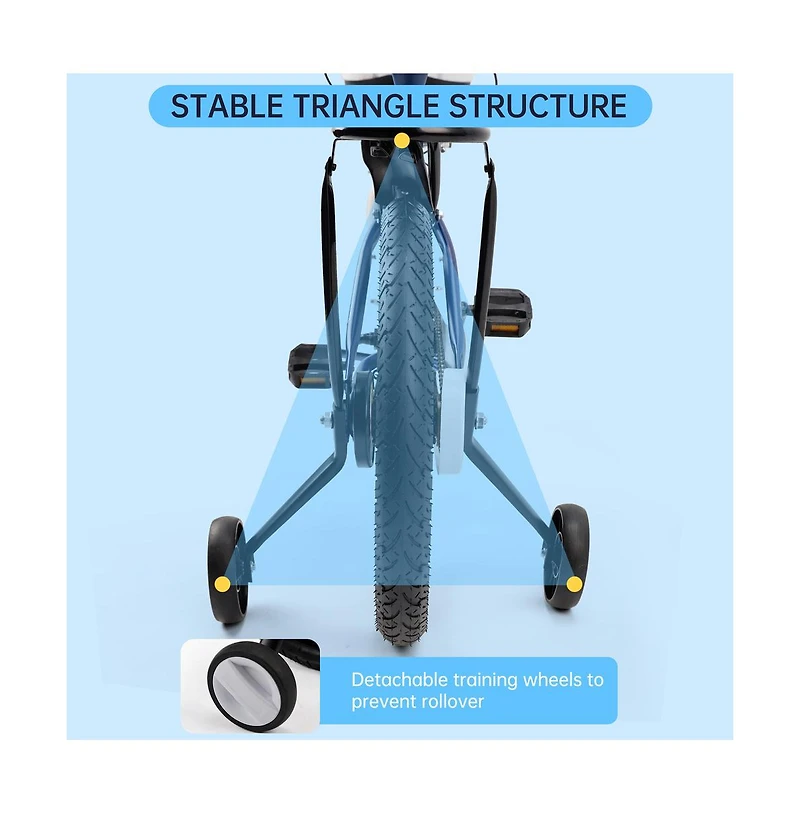 Artudatech 18" Kids Bike for Boys and Girls with auxiliary wheels & Rack