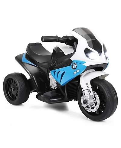 6V Kids 3 Wheels Riding Bmw Licensed Electric Motorcycle-Blue