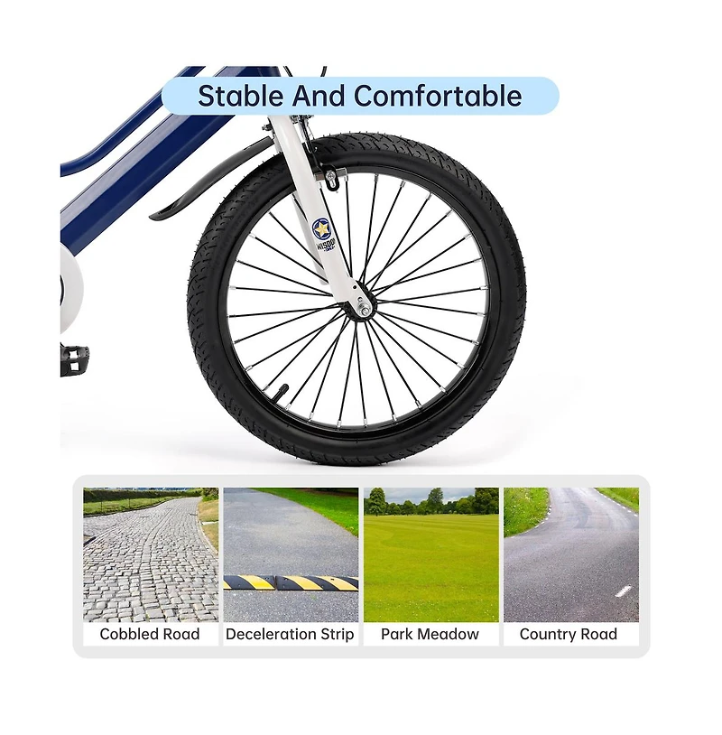 Artudatech 16" Kids Bike for Boys and Girls with auxiliary wheels & Rack