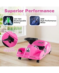 12V Electric Cleaning Go Kart with Detachable Mop and Remote Control