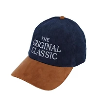 Trafalgar Men's 's The Original Classic 5 Panel Corduroy Baseball Hat with Faux Suede Brim