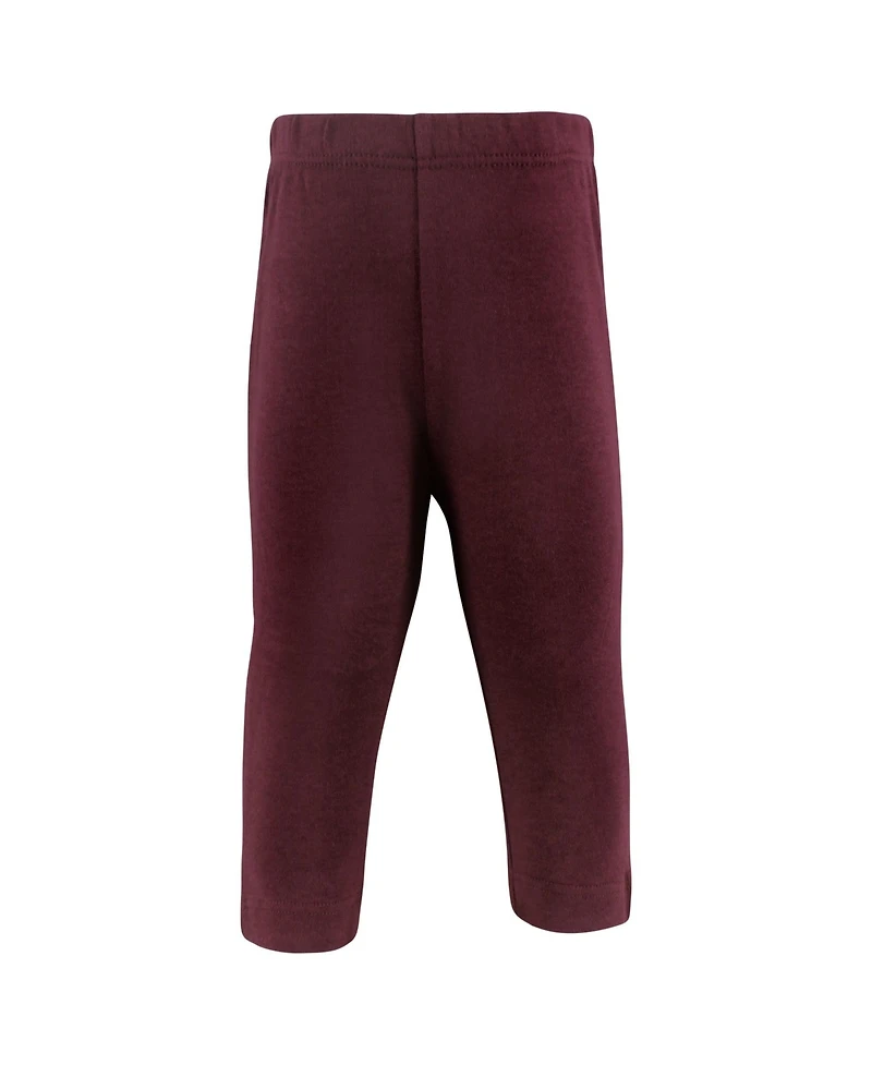 Hudson Baby Toddler Girls Cotton Pants and Leggings, Fall Botanical