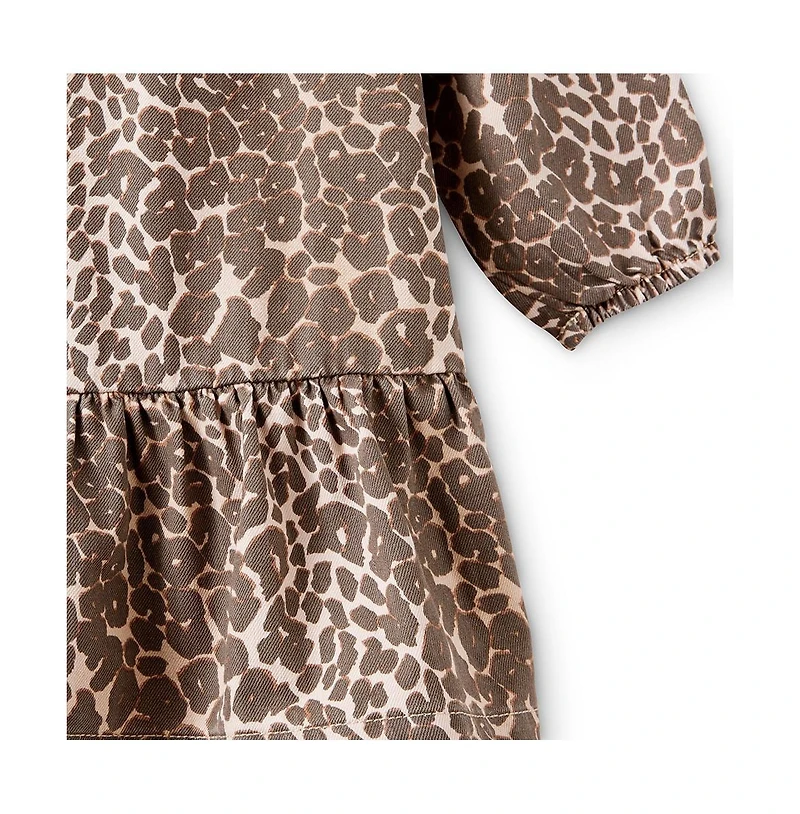 Cotton On Little Girls Betty Bow Front Denim Dress