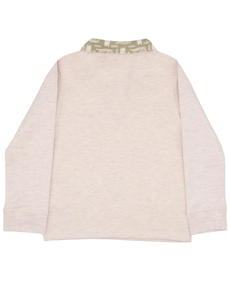 Tommy Bahama Big Boys Quarter-Zip Long Sleeve Knit Shirt