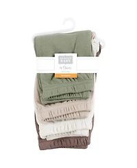 Hudson Baby Toddler Boys Cotton Pants and Leggings, Neutral Olive