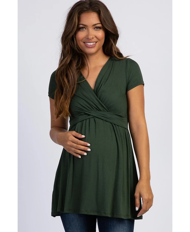 Pinkblush Maternity Draped Front Nursing Top