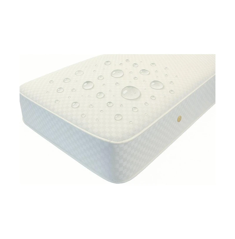 L.a. Baby Naturally Superior 2-in-1 Dual Sided Spring Crib & Toddler Mattress with Cotton Layers & Waterproof Cover